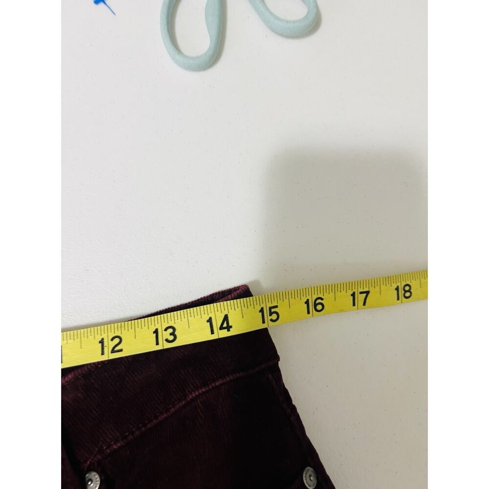 Jones New York Womens Red /Maroon Corduroy Pants With Pockets Size 6‎ Retro Boho - Picture 4 of 6